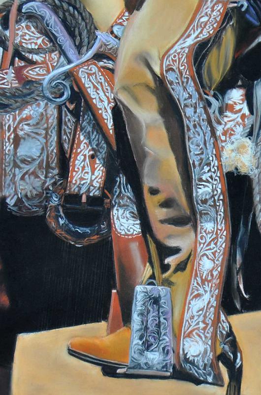 botte mexicaine.jpg - Pastel format /size 35 x 50